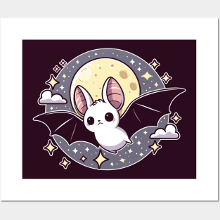 white bat of the night Posters and Art